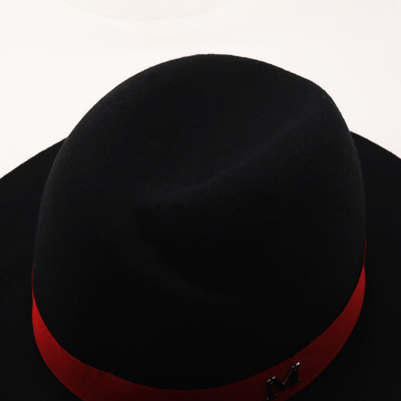 New Outer Black Inner red Wool - огляд і ціна Fedora Hat Wool