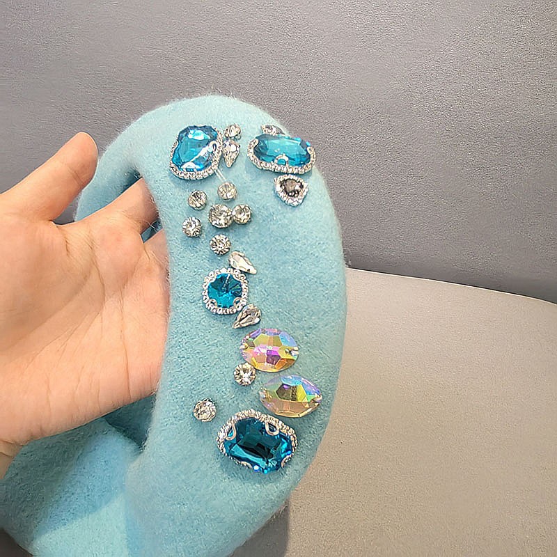 Stunning Rhinestone Wool Beret - огляд і ціна Beret French Wool