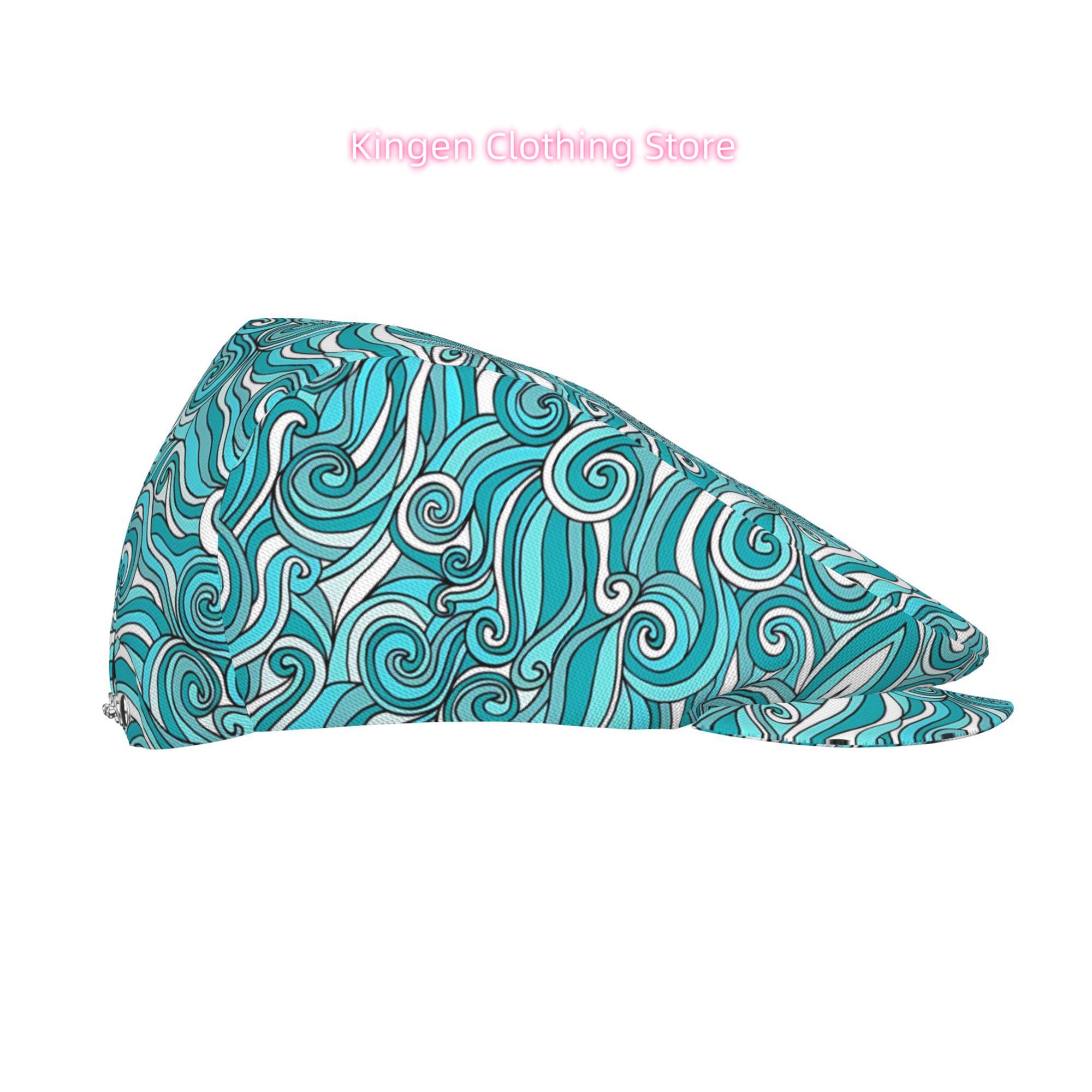 1pc Turquoise Blue & White Oce - огляд і ціна Newsboy Cap Ivy