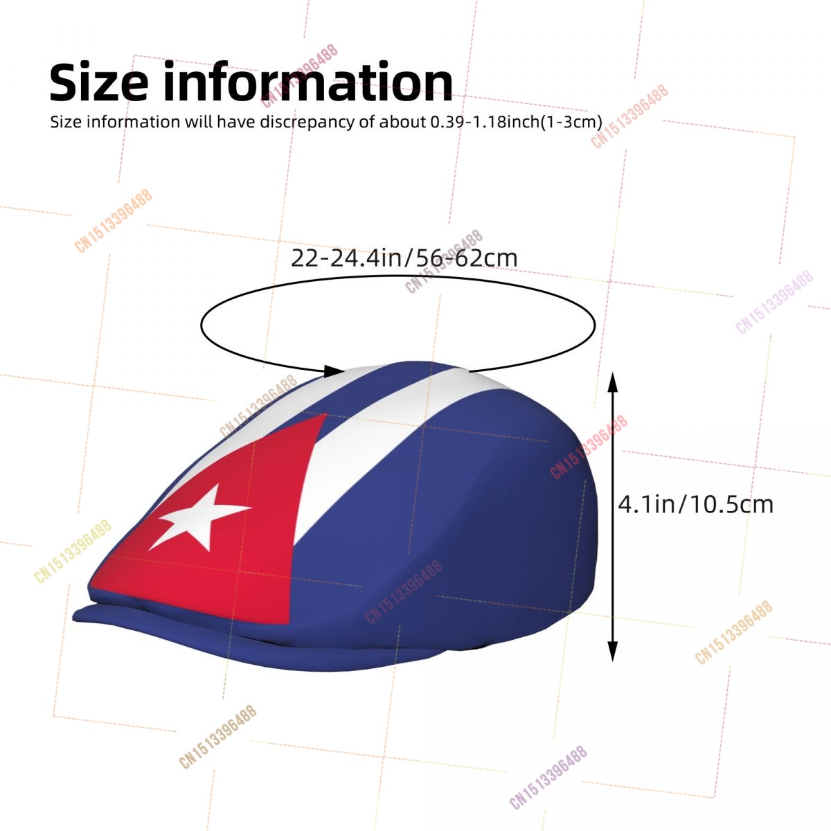 Cuba Flag Men Women Flat Ivy G - огляд і ціна Newsboy Cap Ivy