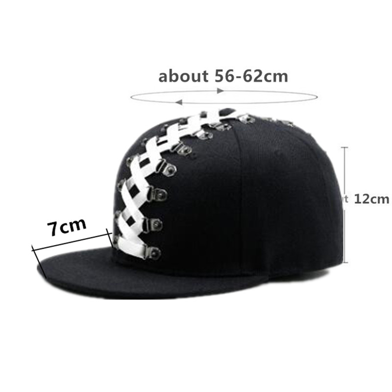 Novelty Punk Style Hip Hop Cap - огляд і ціна Snapback Hat Flat