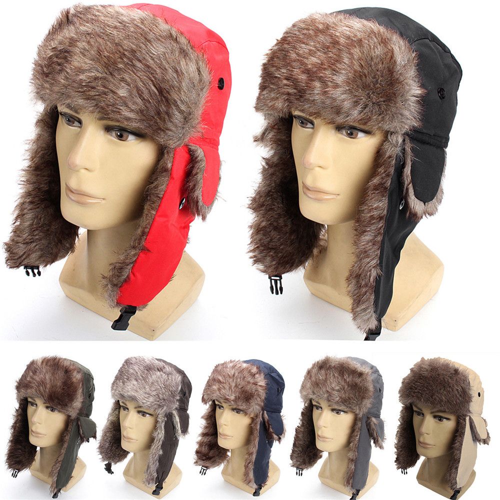 Warm Winter Fur Earflap Ski Ha - огляд і ціна Trapper Hat Ear Flap