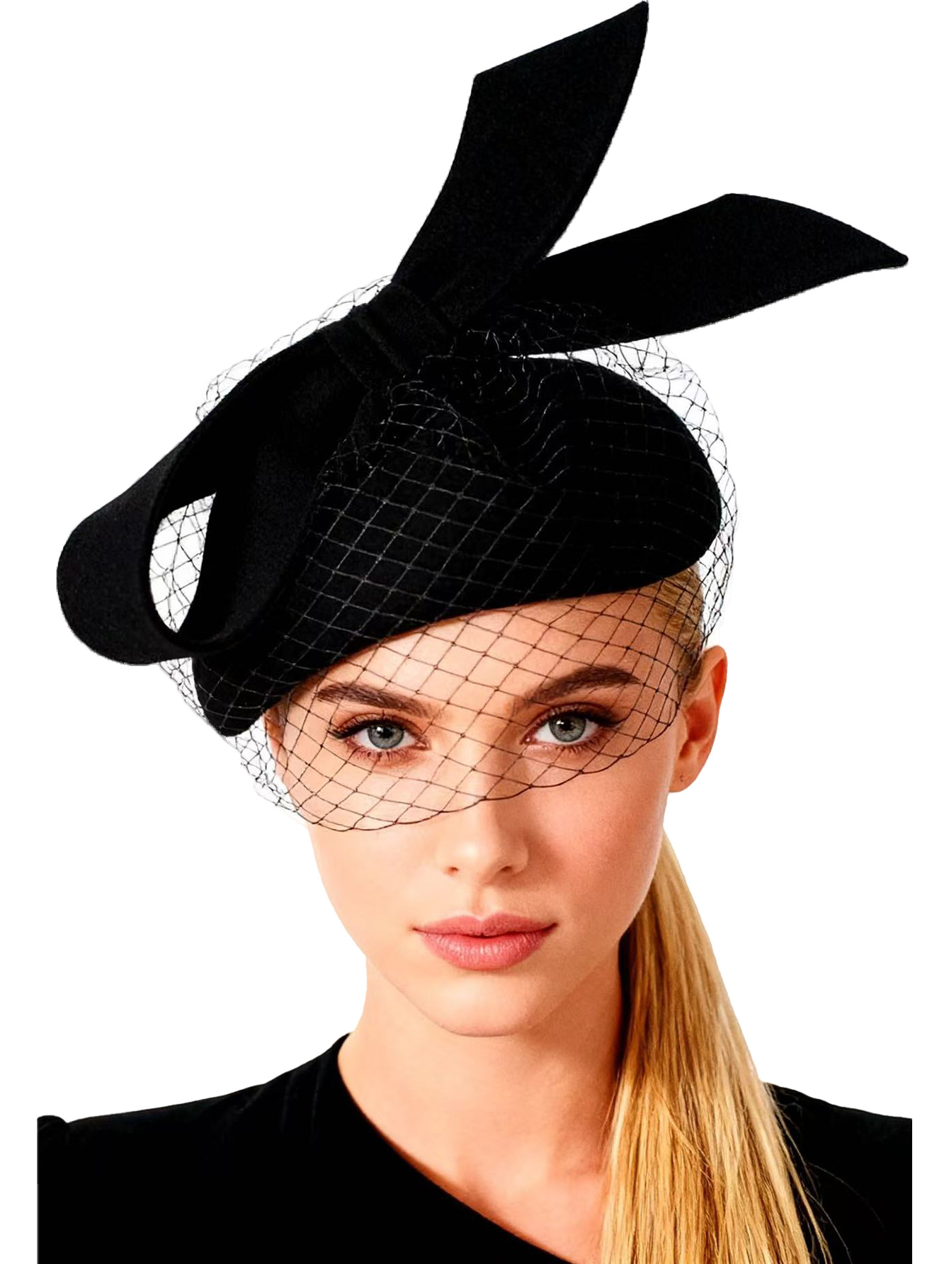 French White Beret Fascinator  - огляд і ціна Fedora Hat Wool