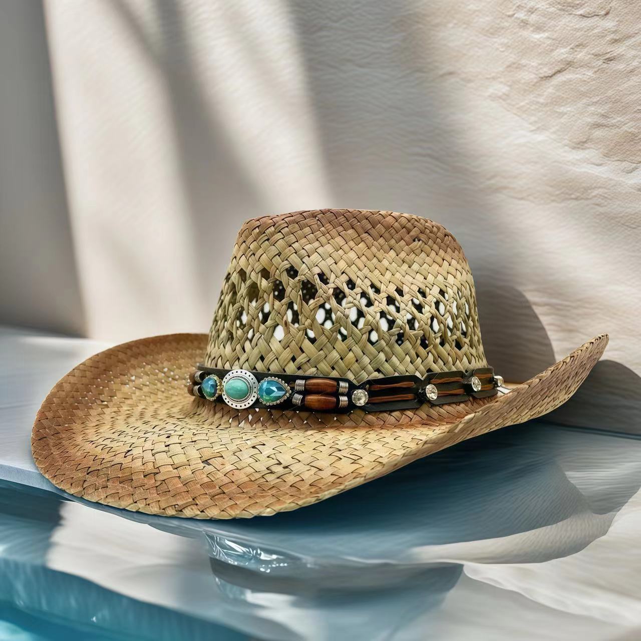 Rhinestone Cowboy Hat Straw Su - огляд і ціна Cowboy Hat Straw
